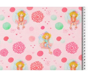 Jersey - Prinzessin Lillifee rosa Punkte